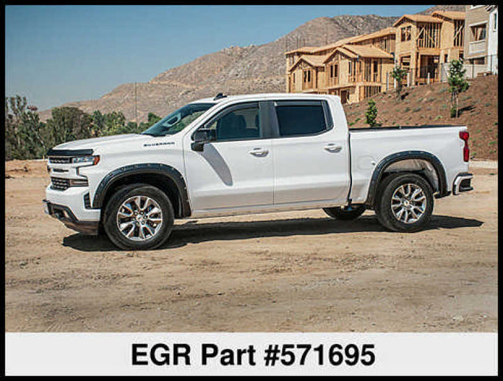 EGR 2019 Chevy 1500 Crew Cab In-Channel Window Visors - Matte