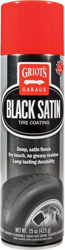 Griots Garage 10951 Black Satin Tire Coating - 15oz (Aerosol) (Case of 6)