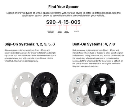 Eibach 14-18 BMW 228i Pro-Spacer Kit (12mm Pair) (Black)