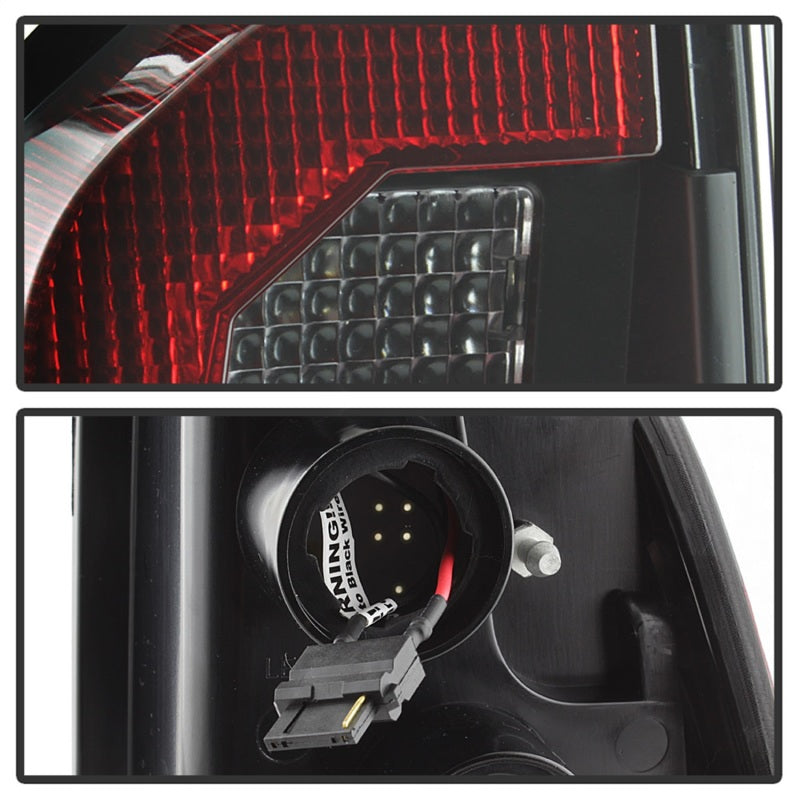 Spyder 05-15 Toyota Tacoma LED Tail Lights (Not Compatible w/OEM LEDS) - Black ALT-YD-TT05V2-LB-BK