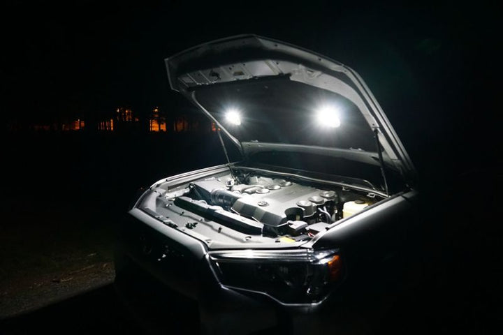 KC HiLiTES Cyclone 2in. LED Universal Under Hood Lighting Kit (Incl. 2 Cyclone Lights/Switch/Wiring)