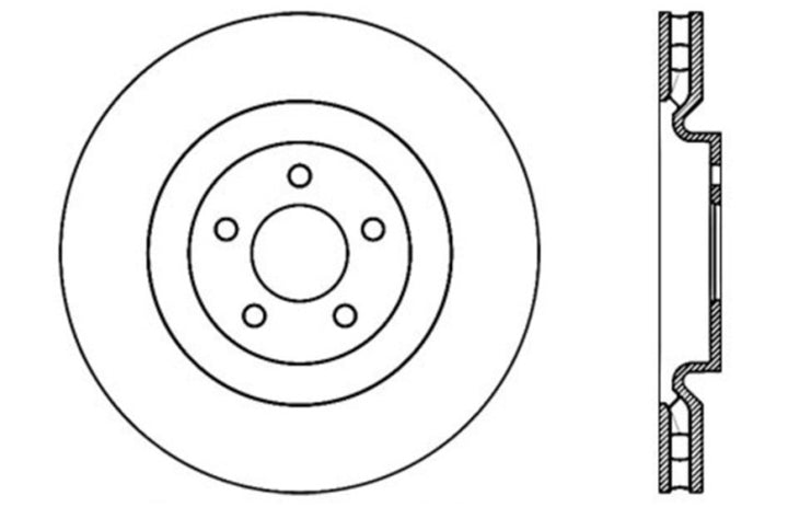 StopTech Slotted & Drilled Sport Brake Rotor