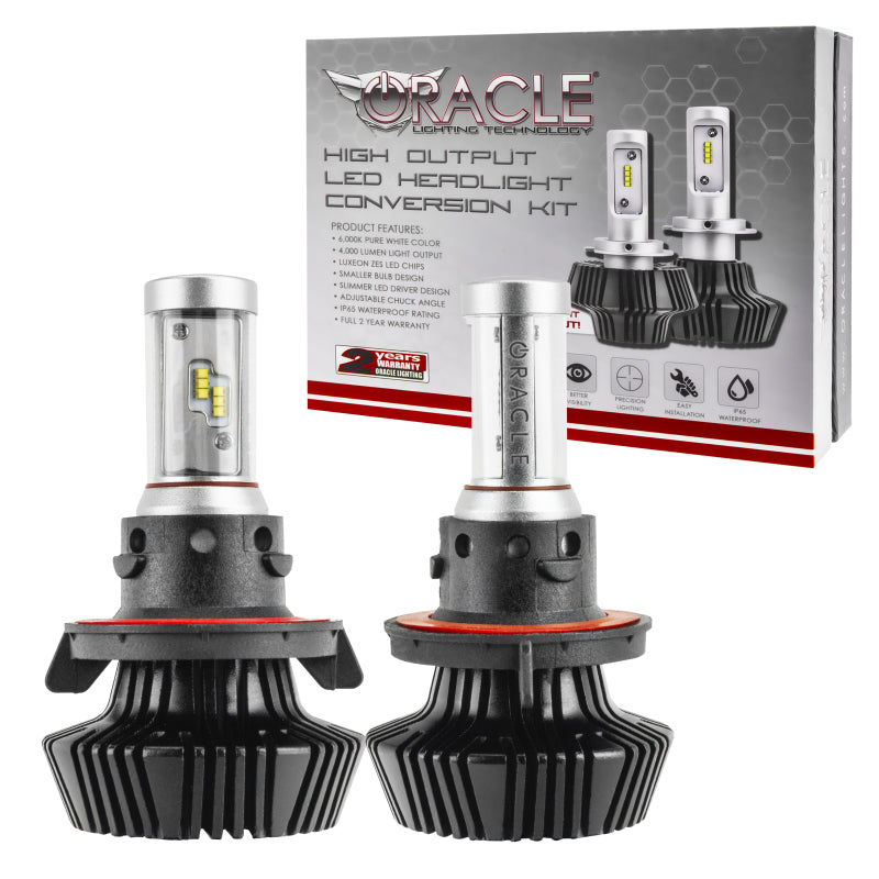 Oracle H13 4000 Lumen LED Headlight Bulbs (Pair) - 6000K NO RETURNS