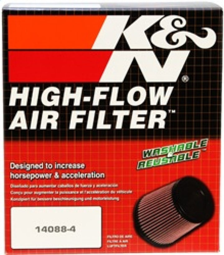 K&N Cone Filter 5in ID 6.5in base 4.5in top 5.625in height carbon fiber look