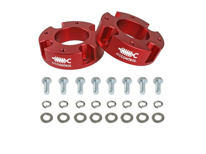aFe CONTROL 1.875 IN Leveling Kit 22-23 Toyota Tundra - Red