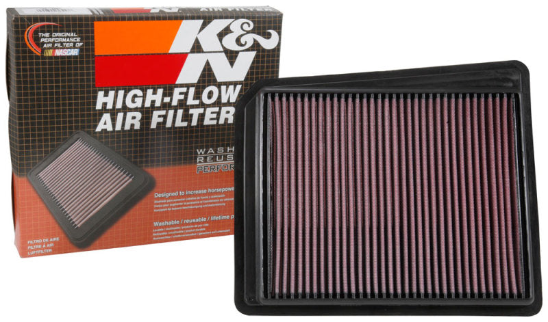 K&N 2017 Nissan Titan V8-5.6L F/I Drop In Replacement Air Filter