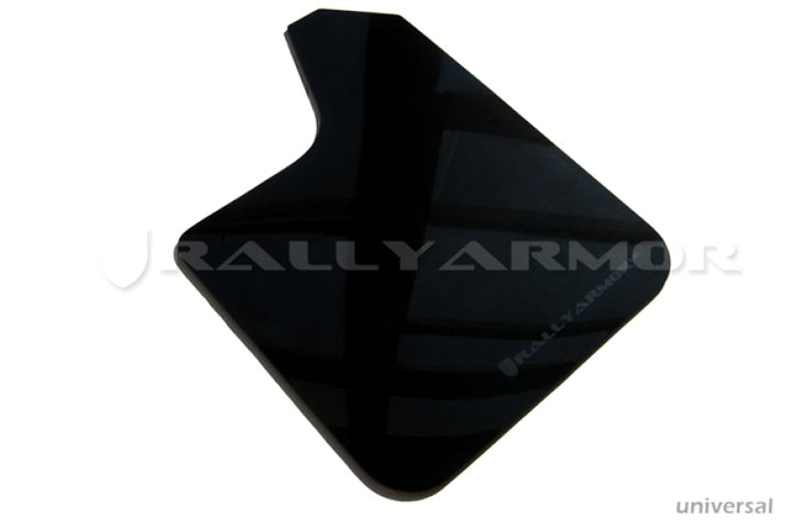 Rally Armor Universal Fit (No Hardware) Black UR Mud Flap w/ Blue Logo