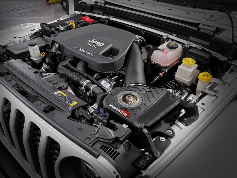 aFe 20-21 Jeep Wrangler (JL) V6-3.0L (td) Momentum HD Cold Air Intake System w/ Pro GUARD 7 Media