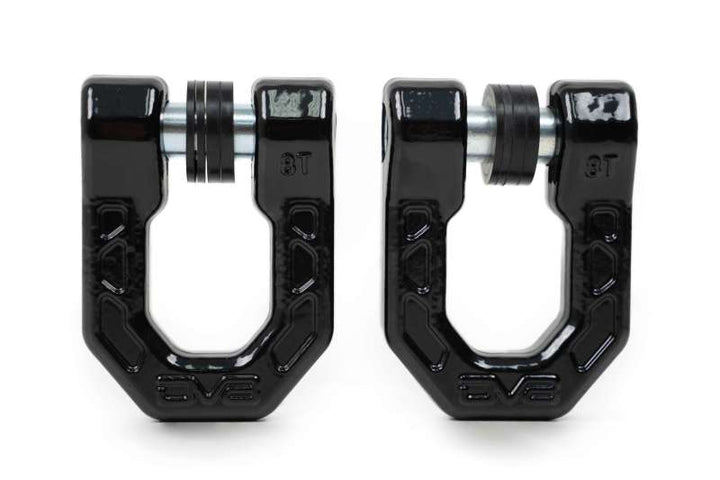 DV8 Offroad Elite Series D-Ring Shackles - Pair (Black)