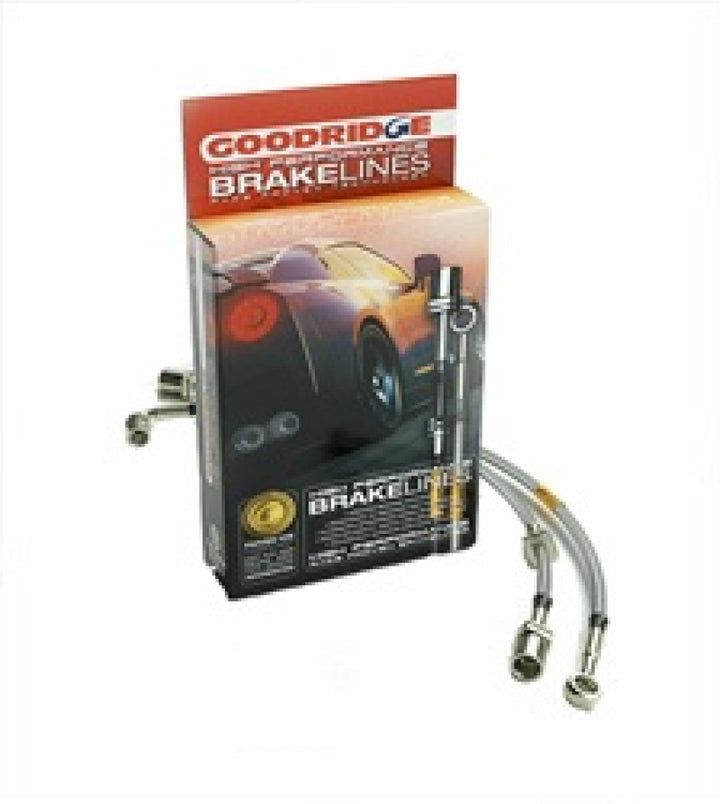 Goodridge 17-18 Honda Civic (Base/LX/EX) Stainless Steel Brake Line Kit