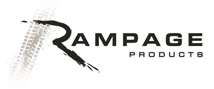 Rampage 2007-2018 Jeep Wrangler(JK) Rear Tire Mount Kit - Black