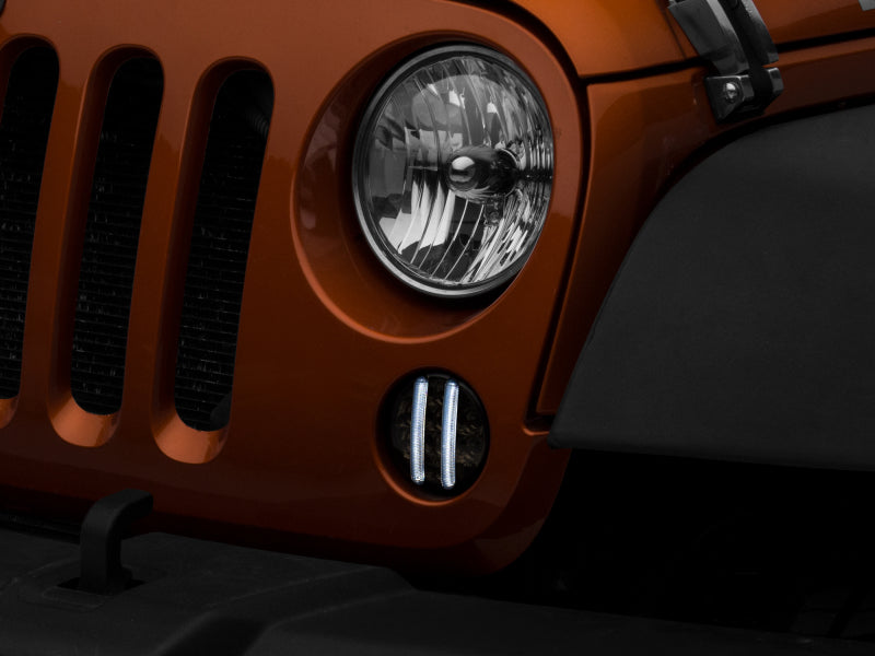 Raxiom 07-18 Jeep Wrangler JK Axial Series LED Front Turn Signals (Smoked)