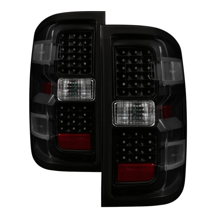 xTune Chevy 1500 14-16 / Silverado 2500HD/3500HD LED Tail Lights - Black Smoked ALT-JH-CS14-LED-BSM