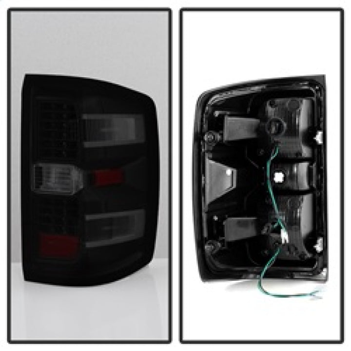 xTune Chevy 1500 14-16 / Silverado 2500HD/3500HD LED Tail Lights - Black Smoked ALT-JH-CS14-LED-BSM