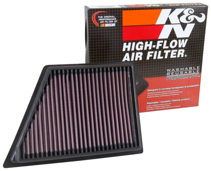 K&N 2016 Cadillac CT6 V6 3.0L F/I (Right) Drop In Air Filter