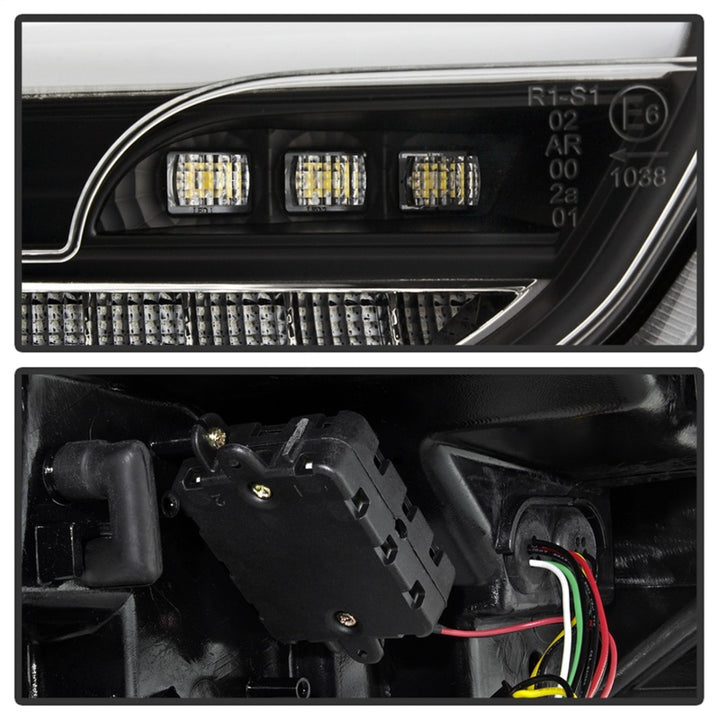 Spyder 15-17 Ford Focus Hatchback LED Tail Lights w/Indicator/Reverse - Black (ALT-YD-FF155D-LED-BK)