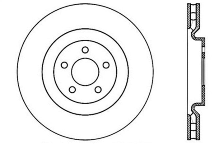 StopTech Slotted & Drilled Sport Brake Rotor